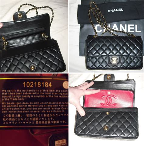 fake red chanel bag|authentic chanel bag serial number.